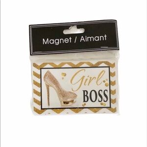 Large Girl Boss Magnet with High Heel Image